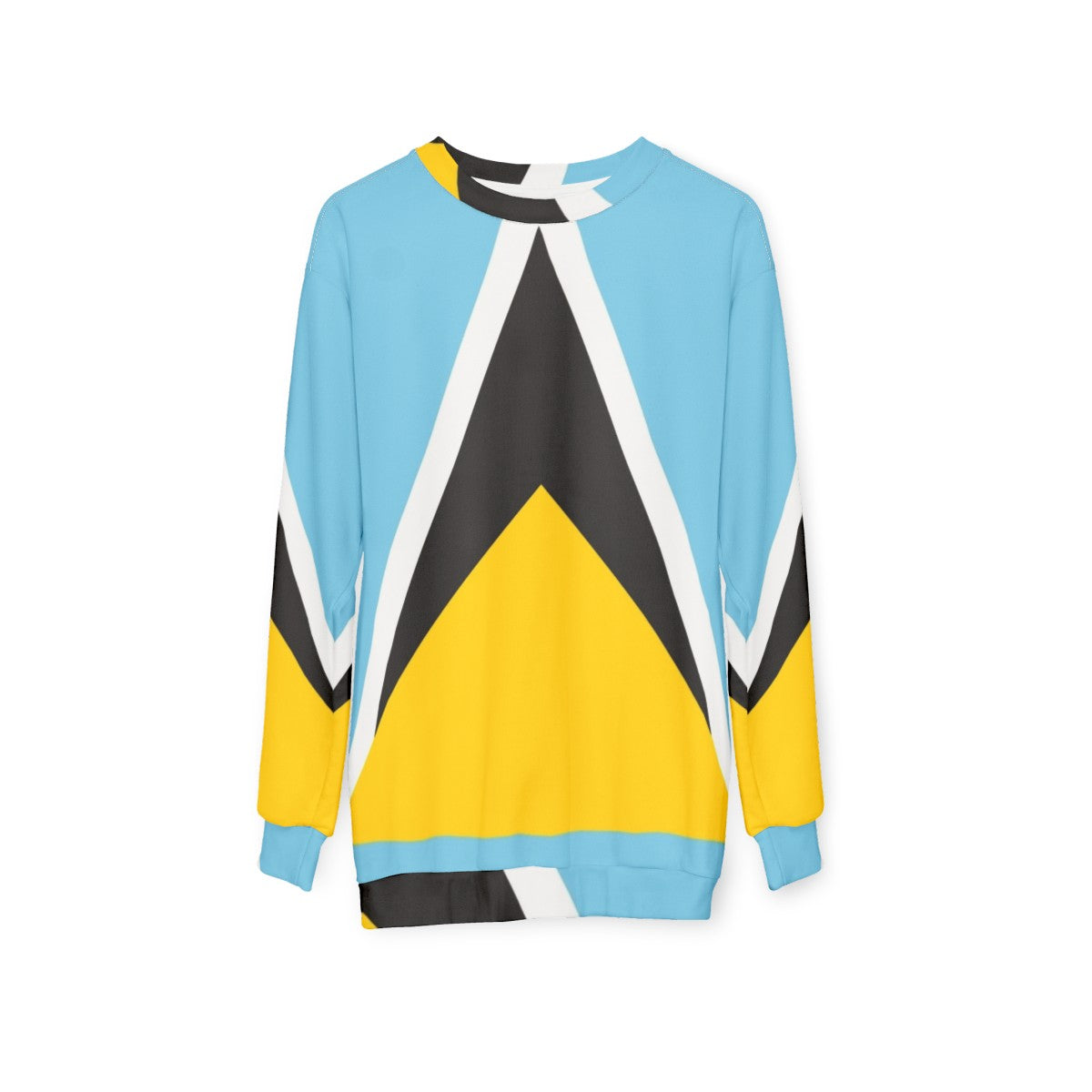 Saint Lucia Flag Sweatshirt - hanging