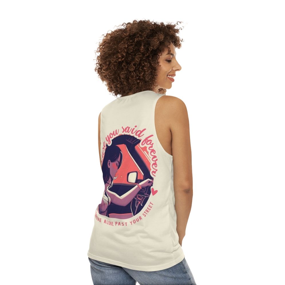 Olivia Rodrigo "Drivers License" Unisex Tank Top - women back