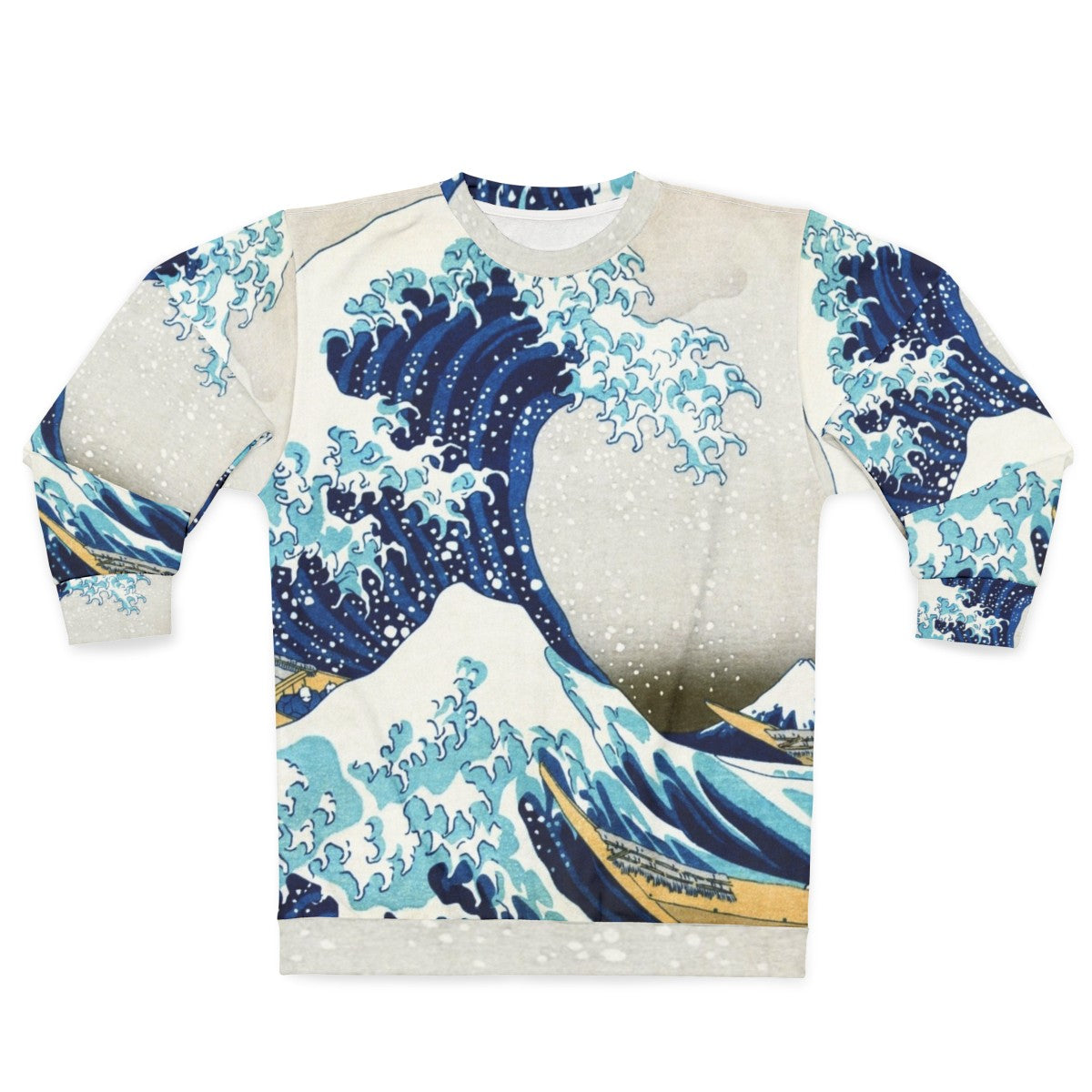 Vintage Ukiyo-e "The Great Wave of Kanagawa" Japanese Art Sweatshirt