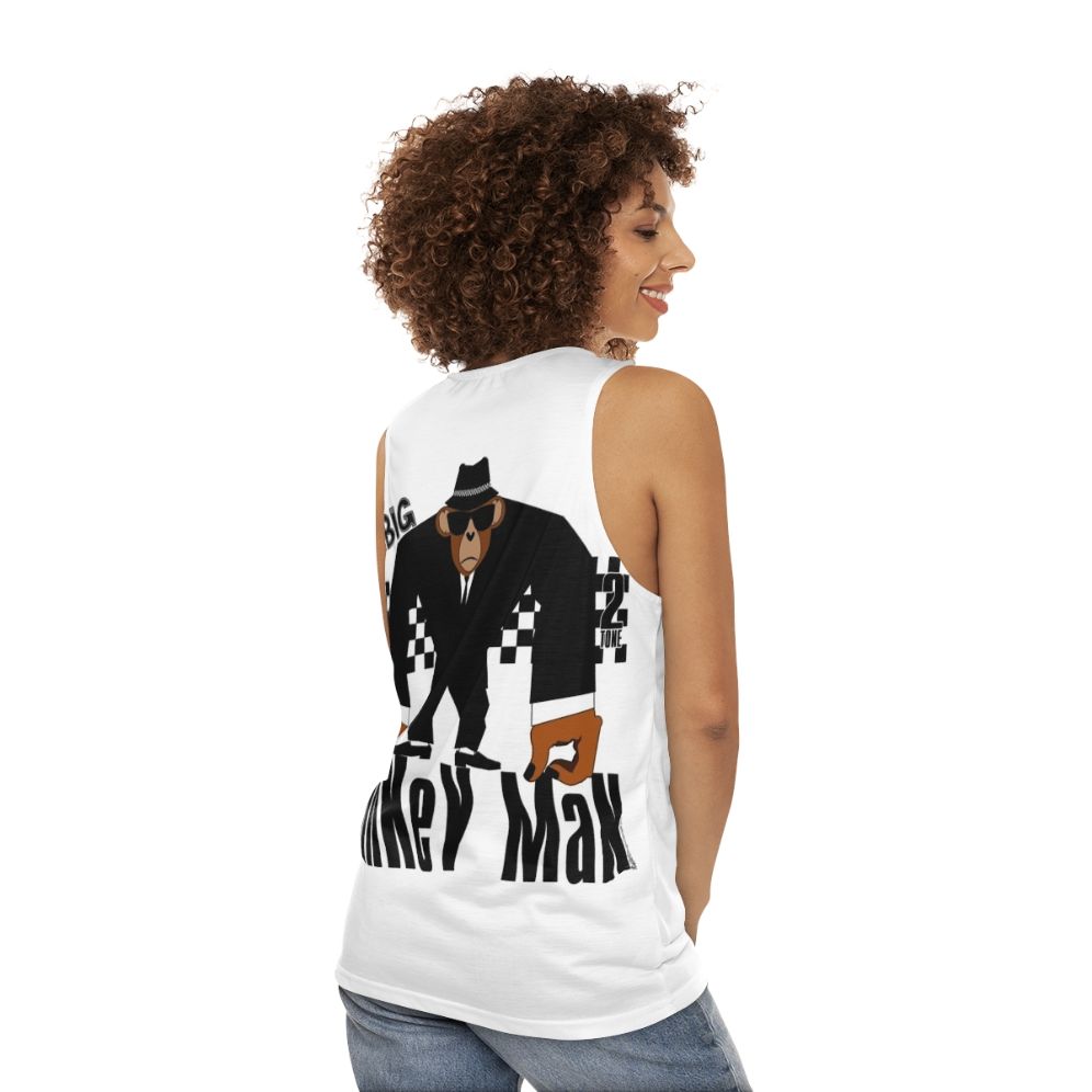 Unisex Big Monkey Man Ska Music Tank Top - women back