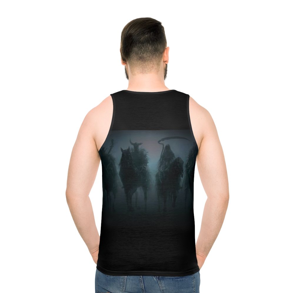 The Dead Unisex Tank Top with Apocalyptic Graphic - men back