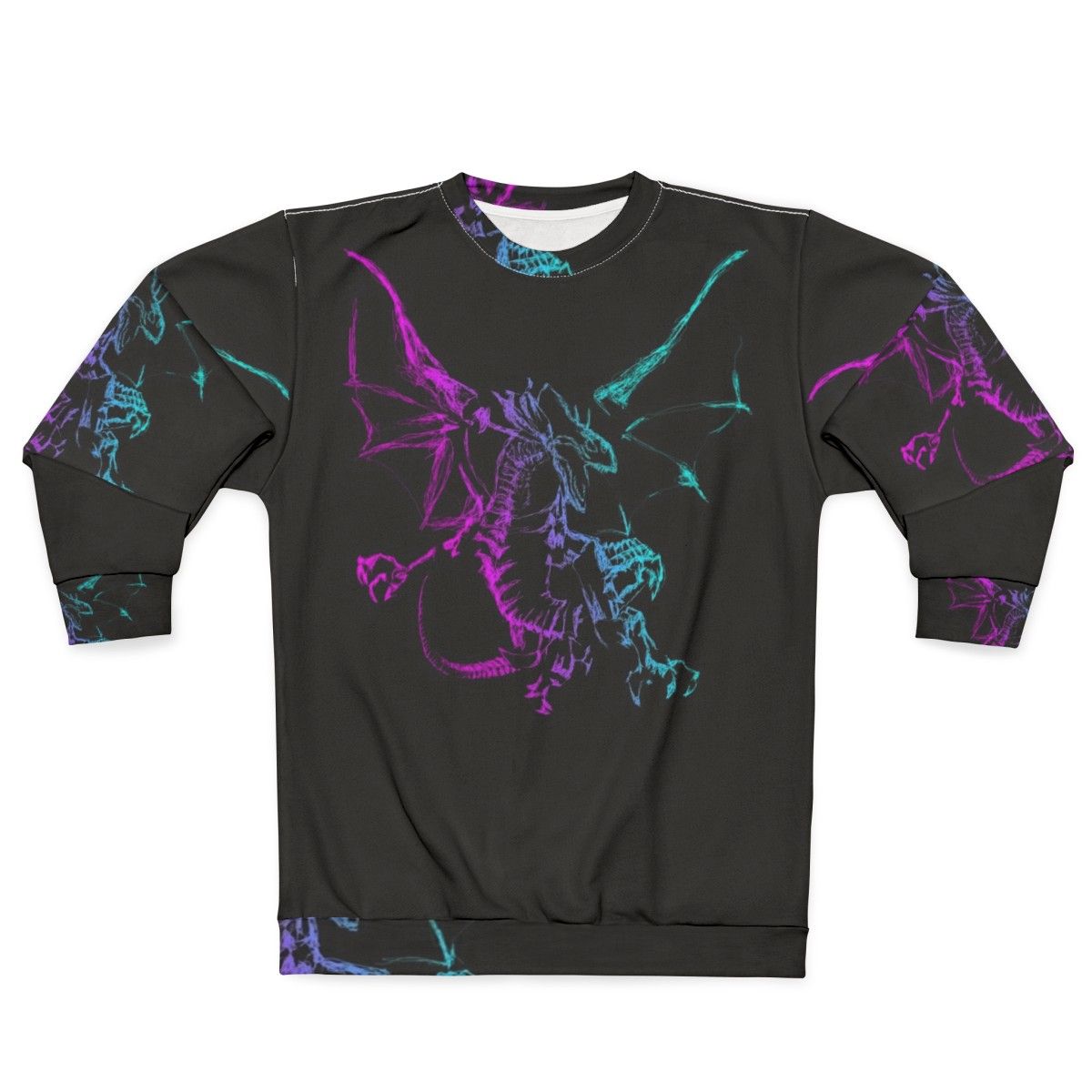 Neon mythological legendary animal design sweatshirt