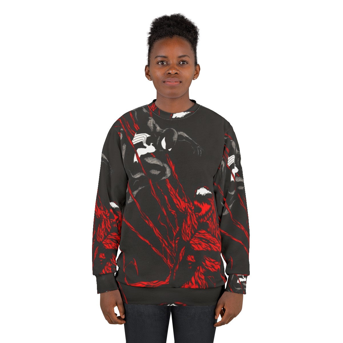 Carnage Sweatshirt featuring Spider-Man's symbiote villain - women