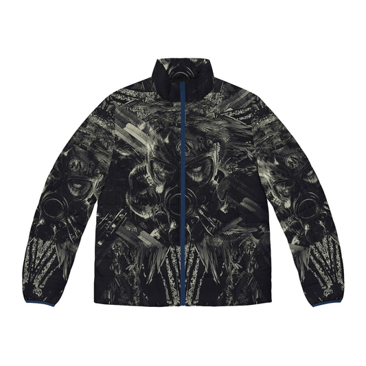 Metro Last Light Abstract Puffer Jacket with dystopian sci-fi design