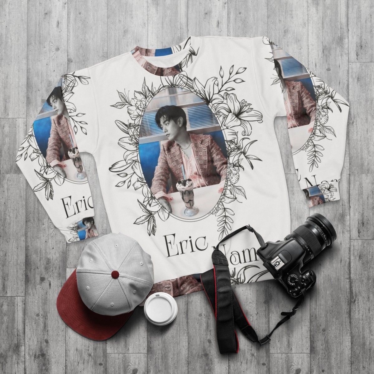 Eric Nam Kpop Sweatshirt - flat lay