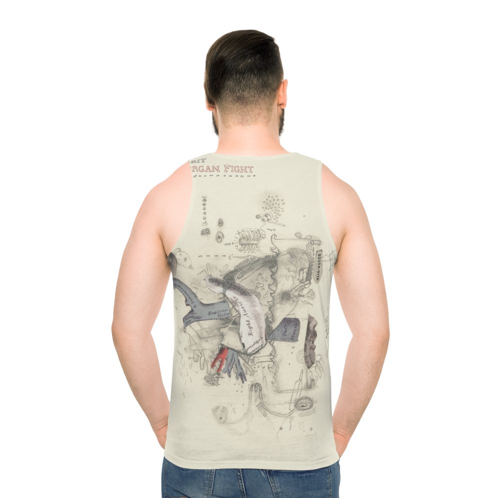 Midnight Organ Fight Unisex Retro Music Tank Top - men back