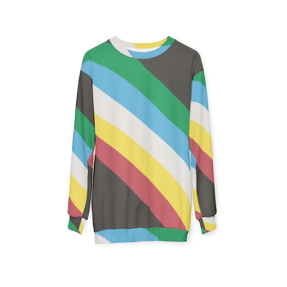 Disability Pride Flag Sweatshirt featuring disability pride flag design - hanging