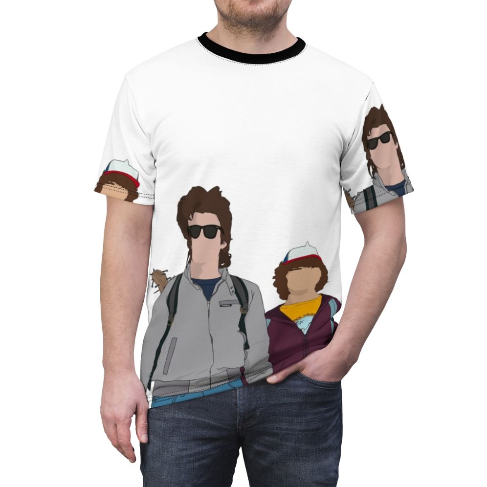 Stranger Things Dustin and Steve Fan Design T-shirt - men front