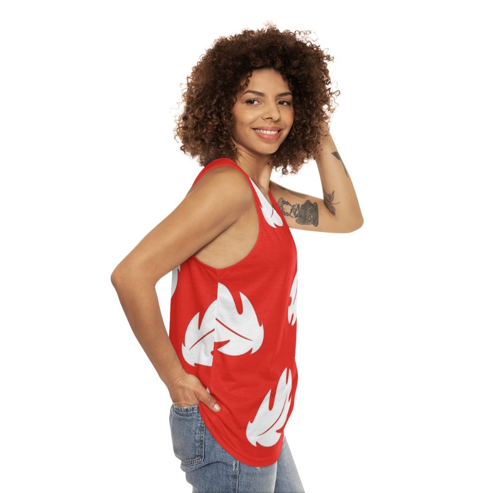 Lilo and Stitch floral unisex tank top - women side