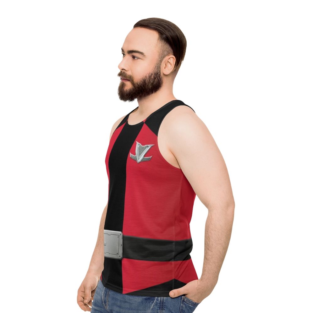 Lupin Red Superhero Unisex Tank Top - men side