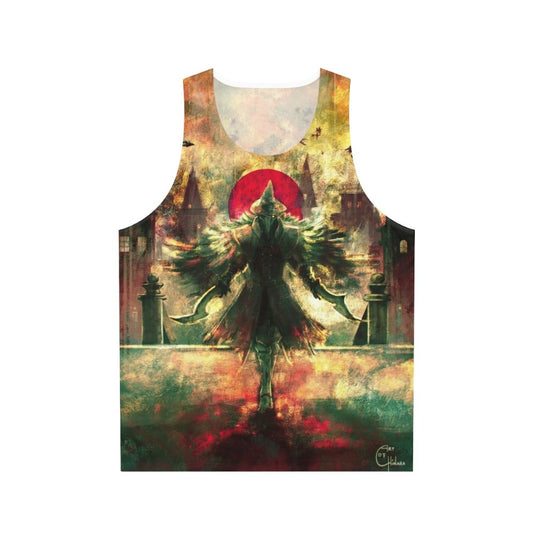 Bloodborne Hunter Crow Unisex Tank Top