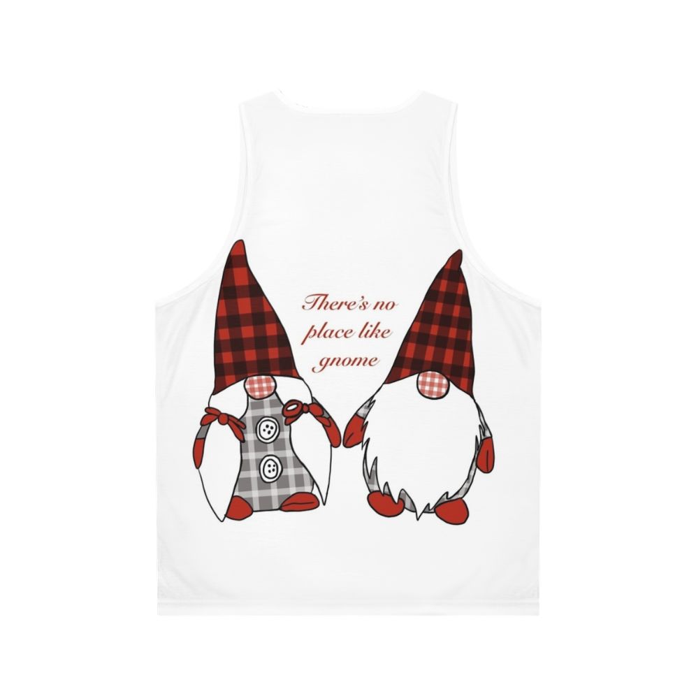 Festive gnome unisex tank top - Back