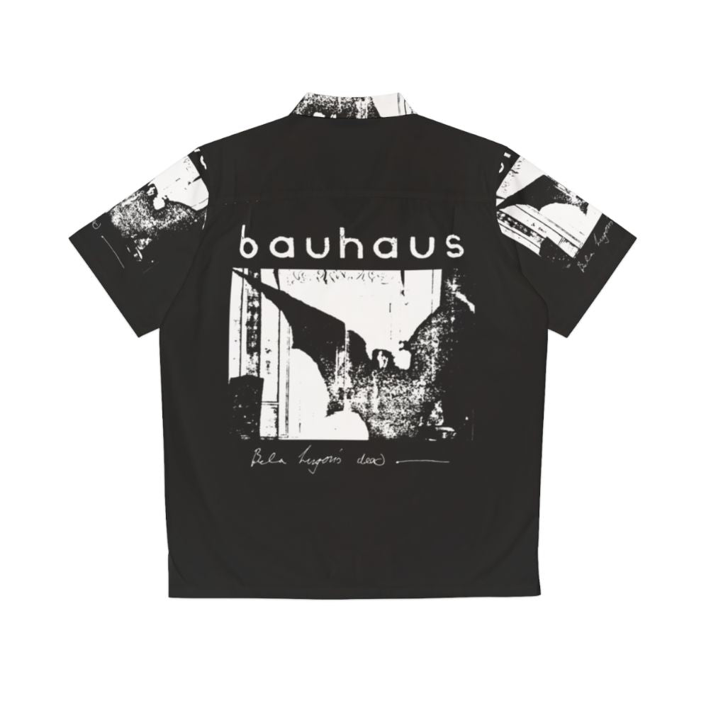 Vintage Bauhaus Bat Wings Hawaiian Shirt - Back