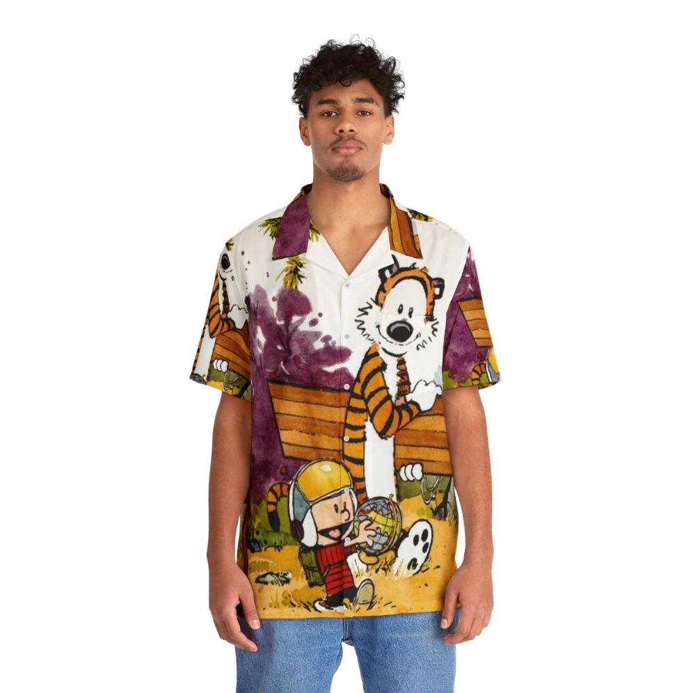 Calvin and Hobbes Hawaiian Shirt - People Front