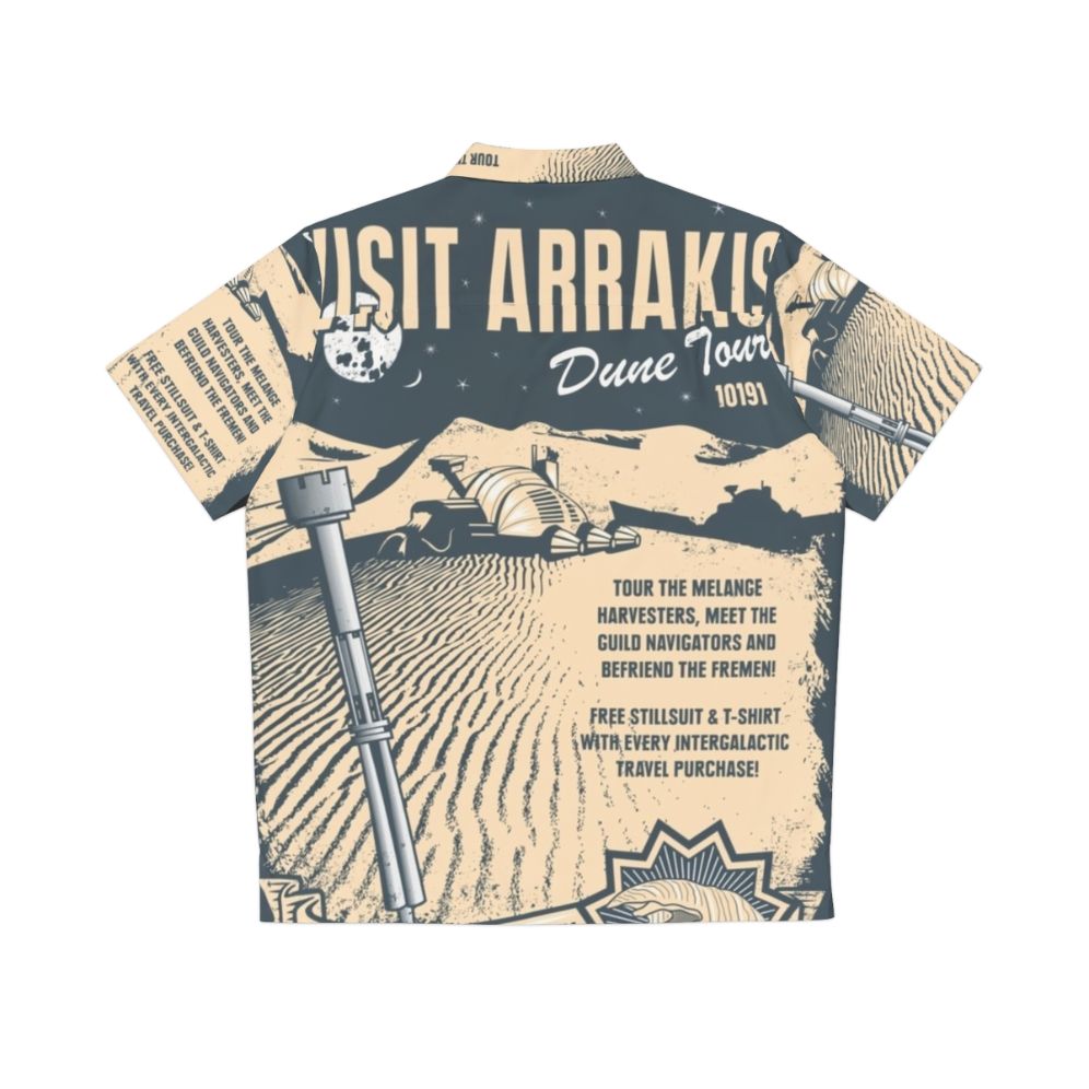 Dune inspired "Visit Arrakis" Hawaiian shirt - Back