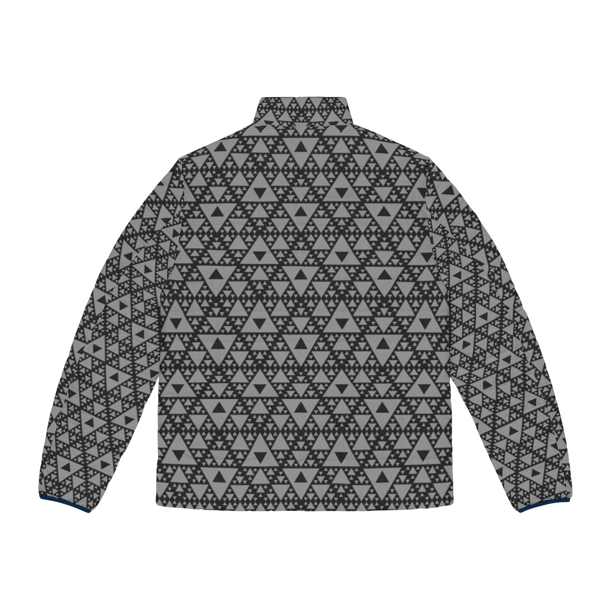 Alt Design Motion Capture Puffer Jacket with Triangle Pattern - Back