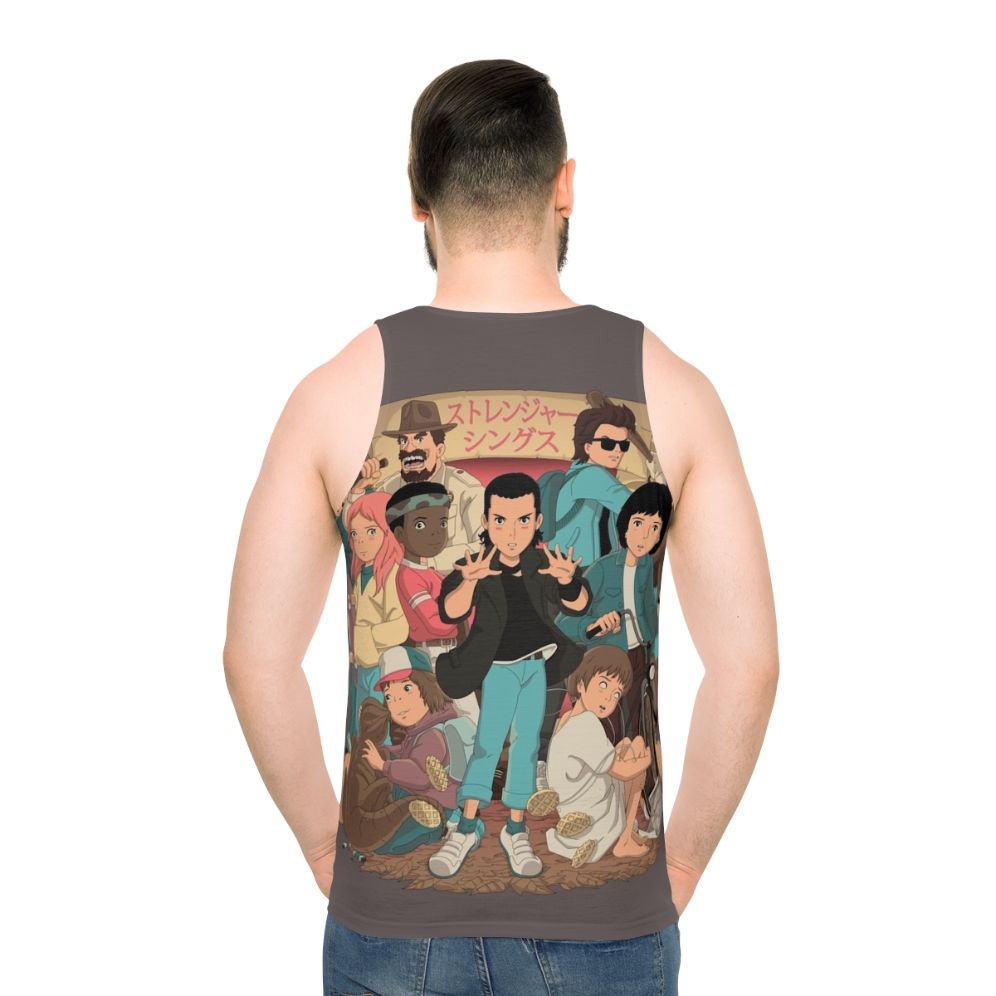 Stranger Things 2 Anime Unisex Tank Top - men back