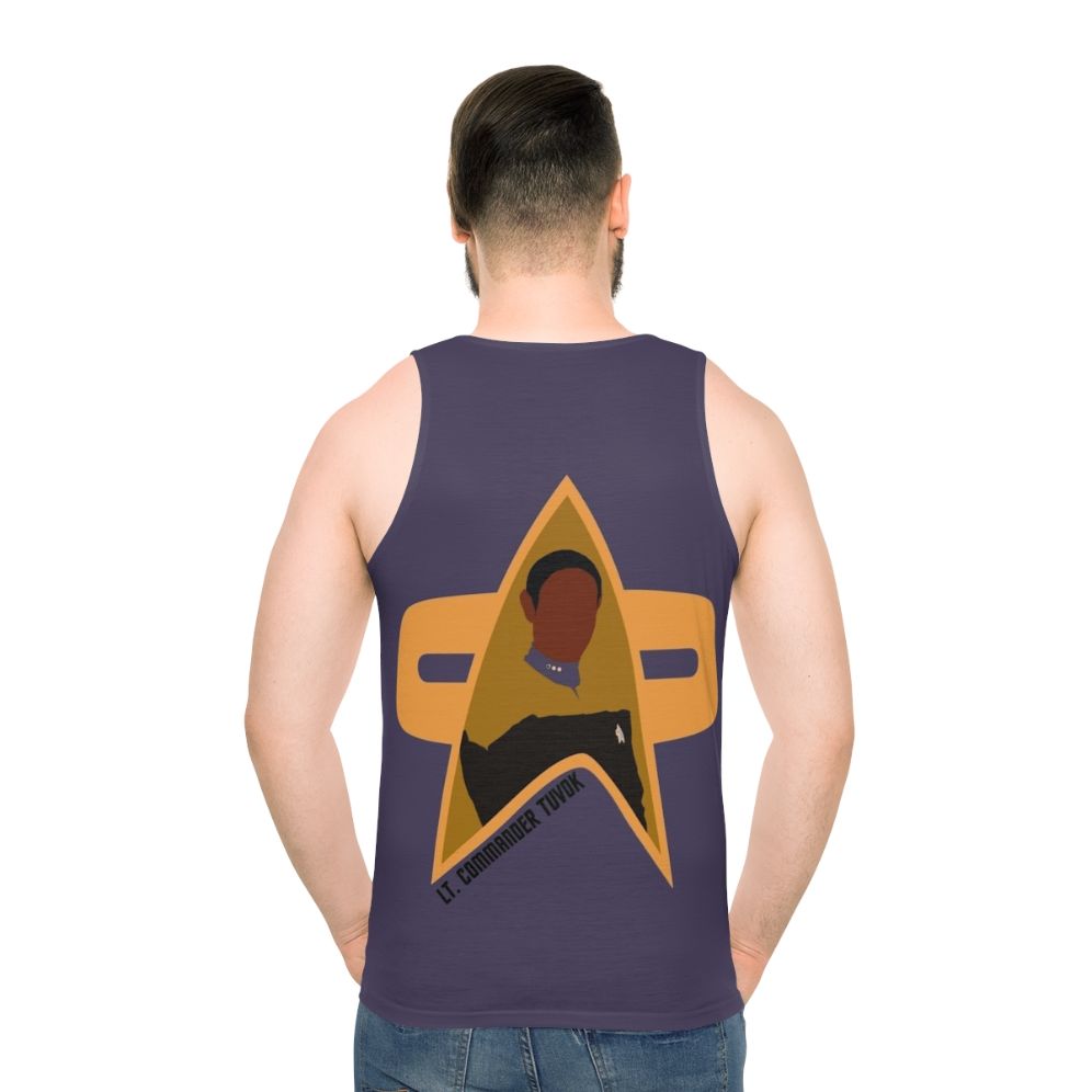 Tuvok Star Trek Voyager Unisex Tank Top - men back