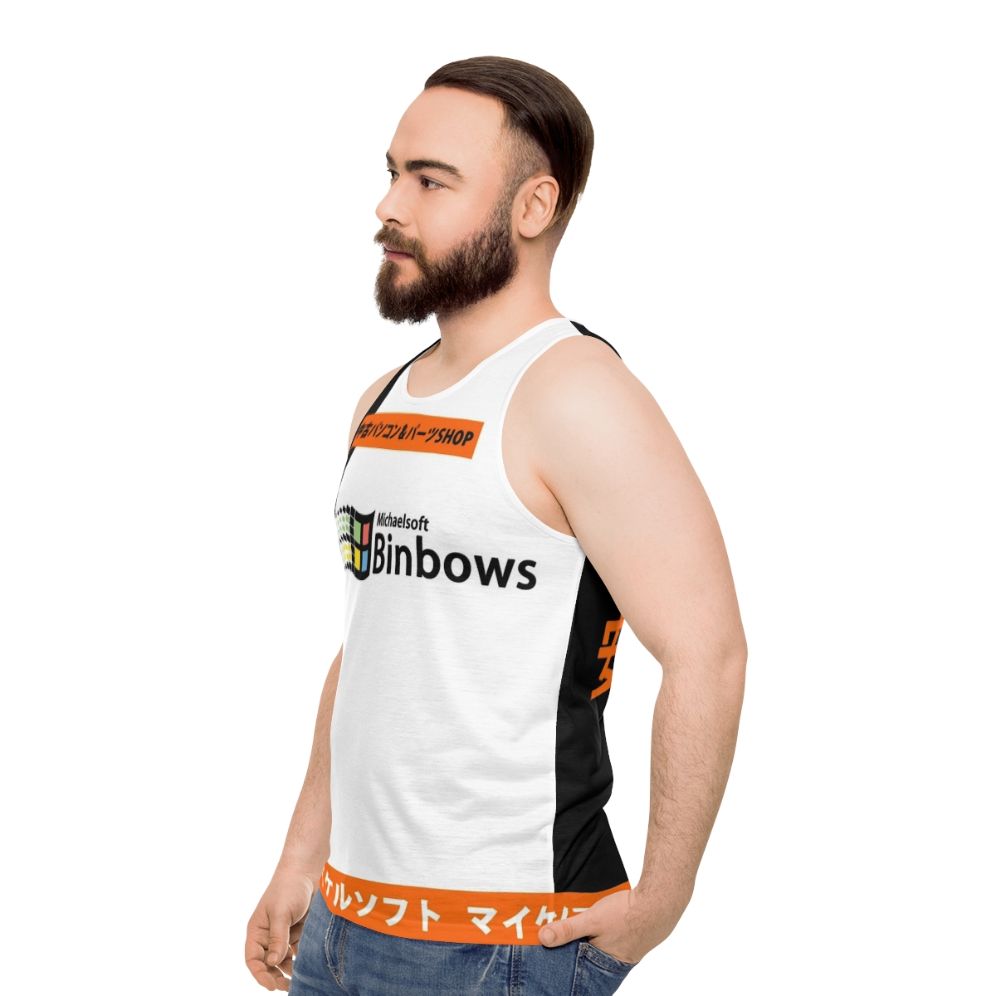 Michaelsoft Binbows Drip Unisex Tank Top - men side