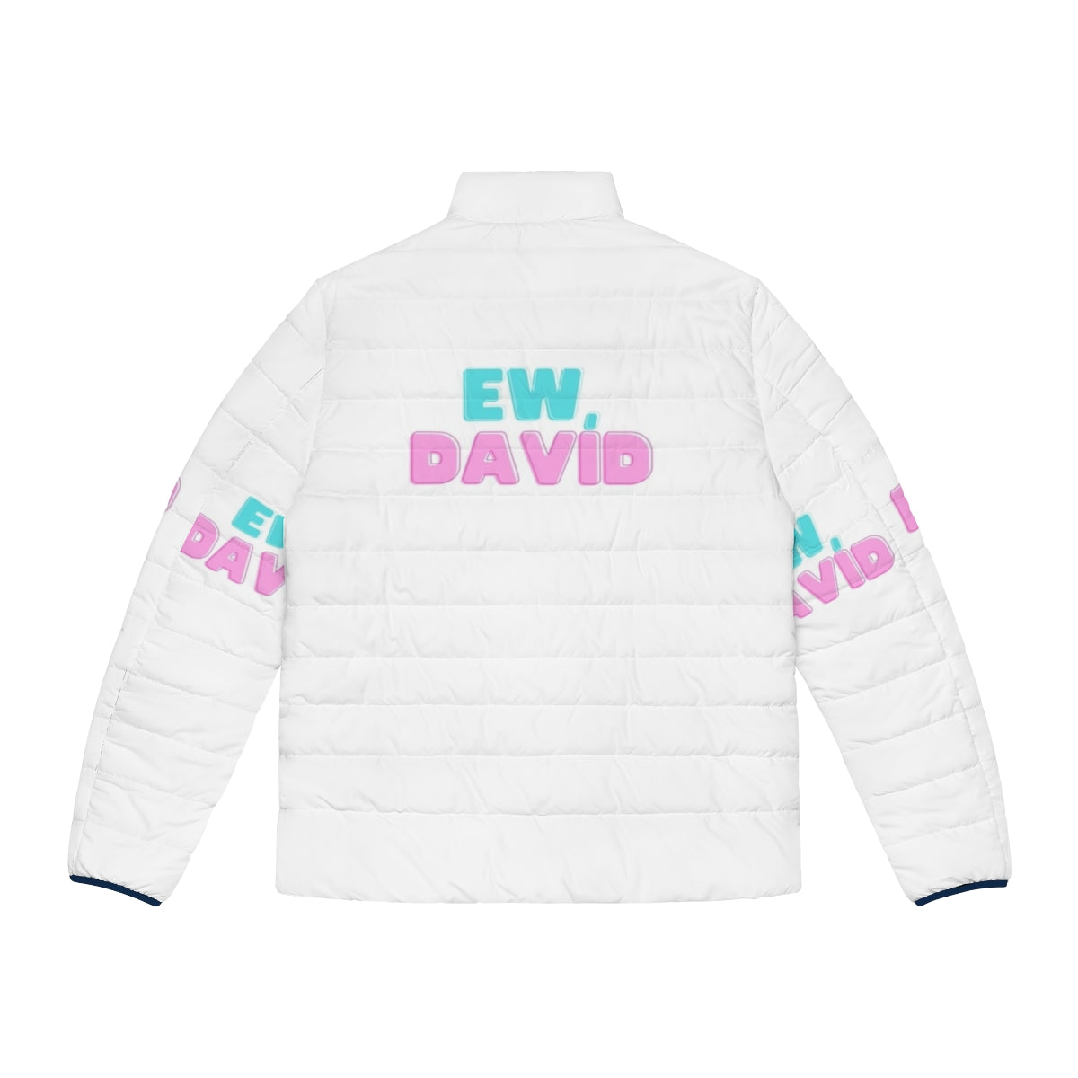 Schitt's Creek "Ew David" Puffer Jacket - Back