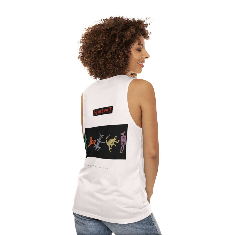 Heart Band's Classic 1987 'Bad Animals' Unisex Tank Top - women back