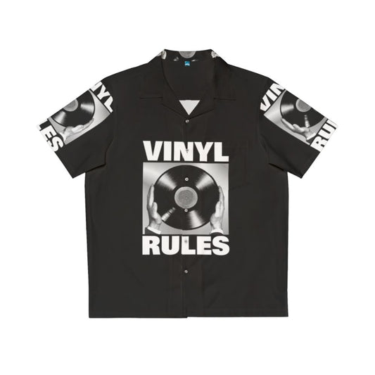 Retro Vinyl Rules Hawaiian Shirt