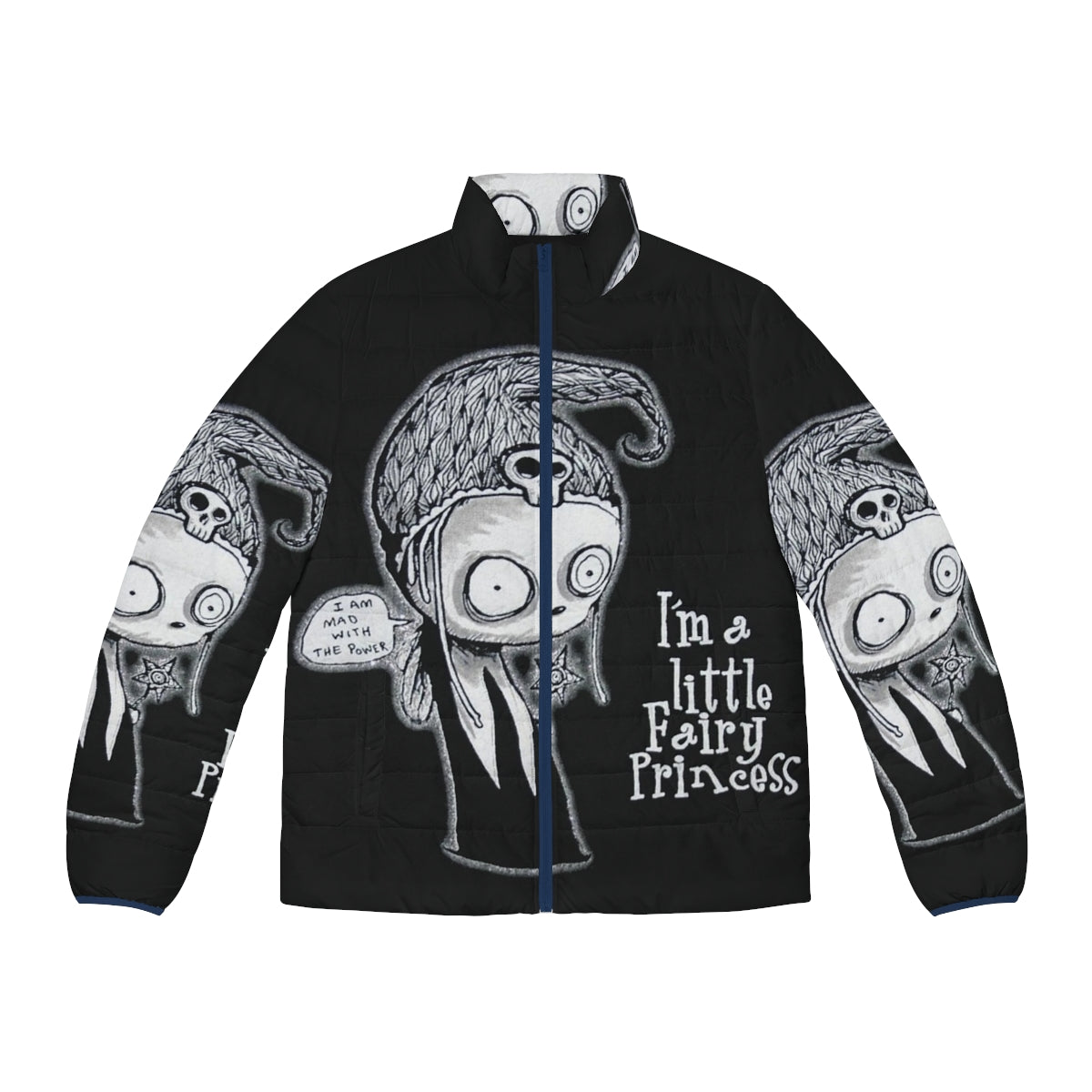 Lenore Puffer Jacket featuring a cute, gothic design inspired by the popular comic series