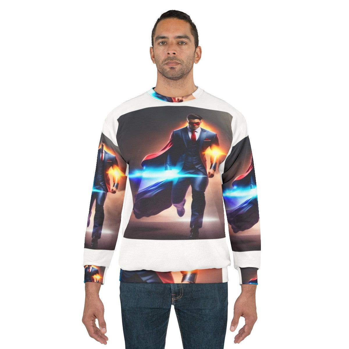 Superhero graphic sweatshirt - men