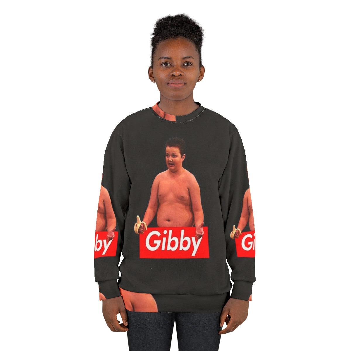 Gibby Funny Sweatshirt - Iconic 90s ICarly Nostalgia Meme Merchandise - women