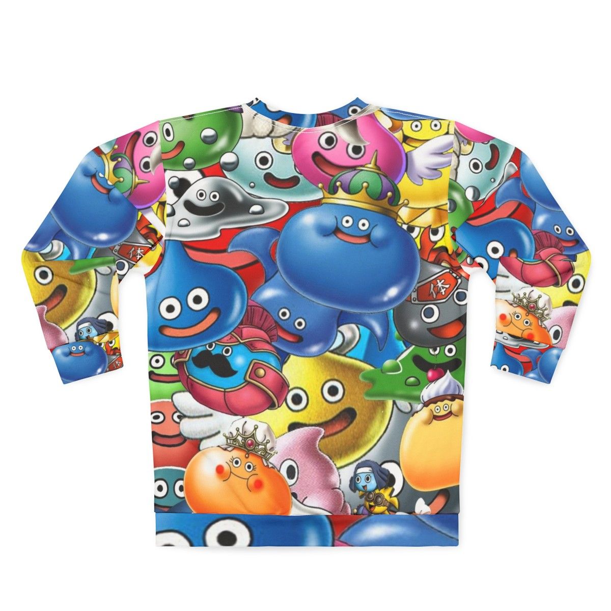 Dragon Quest Slimes Design Sweatshirt - Back