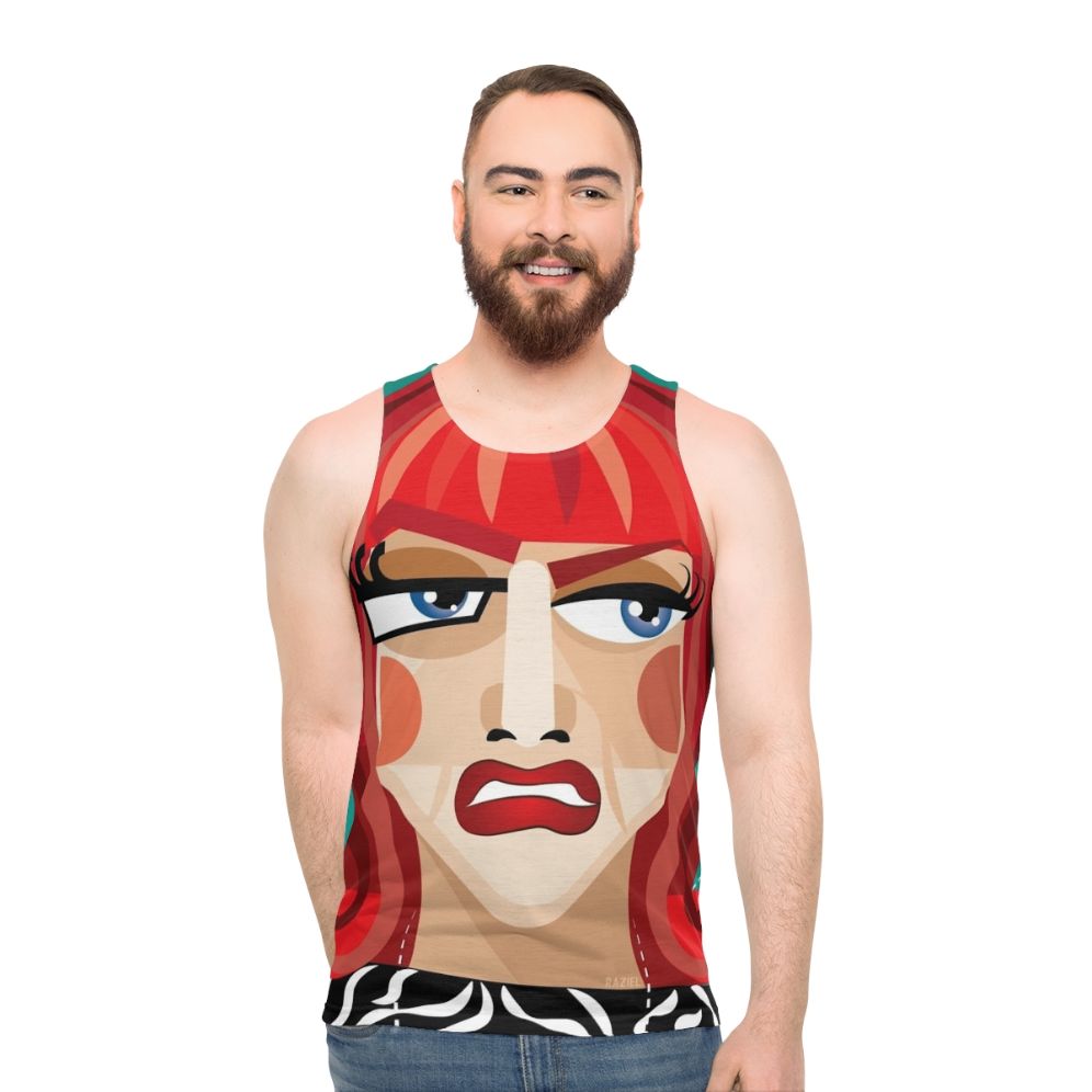 Coco Abstract Unisex Tank Top - men