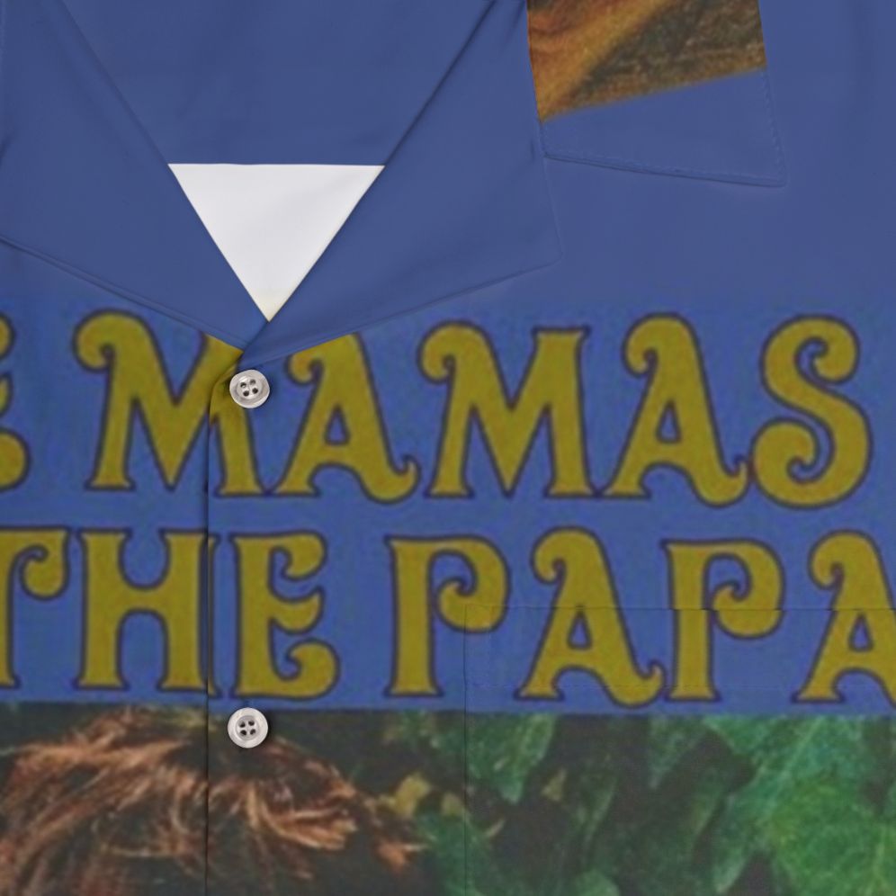 Vintage Hawaiian shirt with The Mamas and The Papas inspired design - Detail