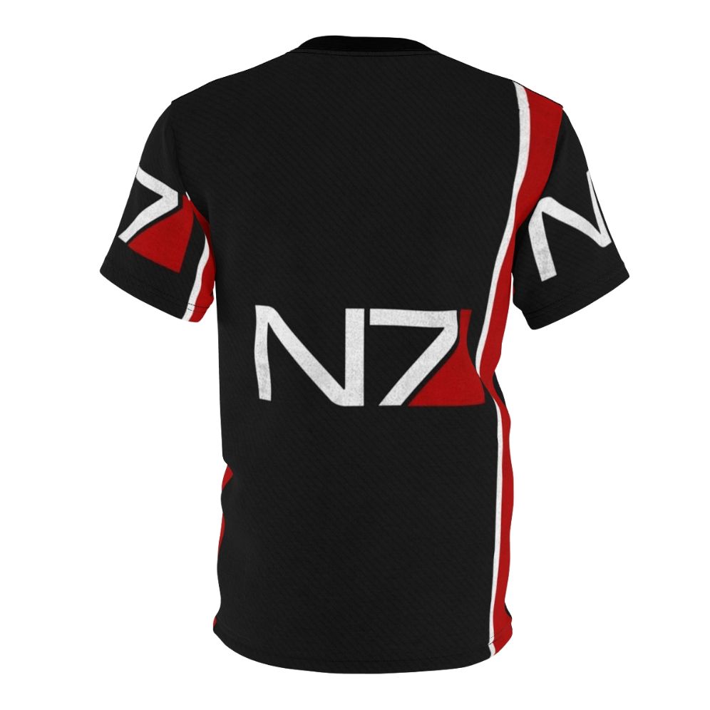 Mass Effect inspired t-shirt with N7 logo and futuristic design - Back