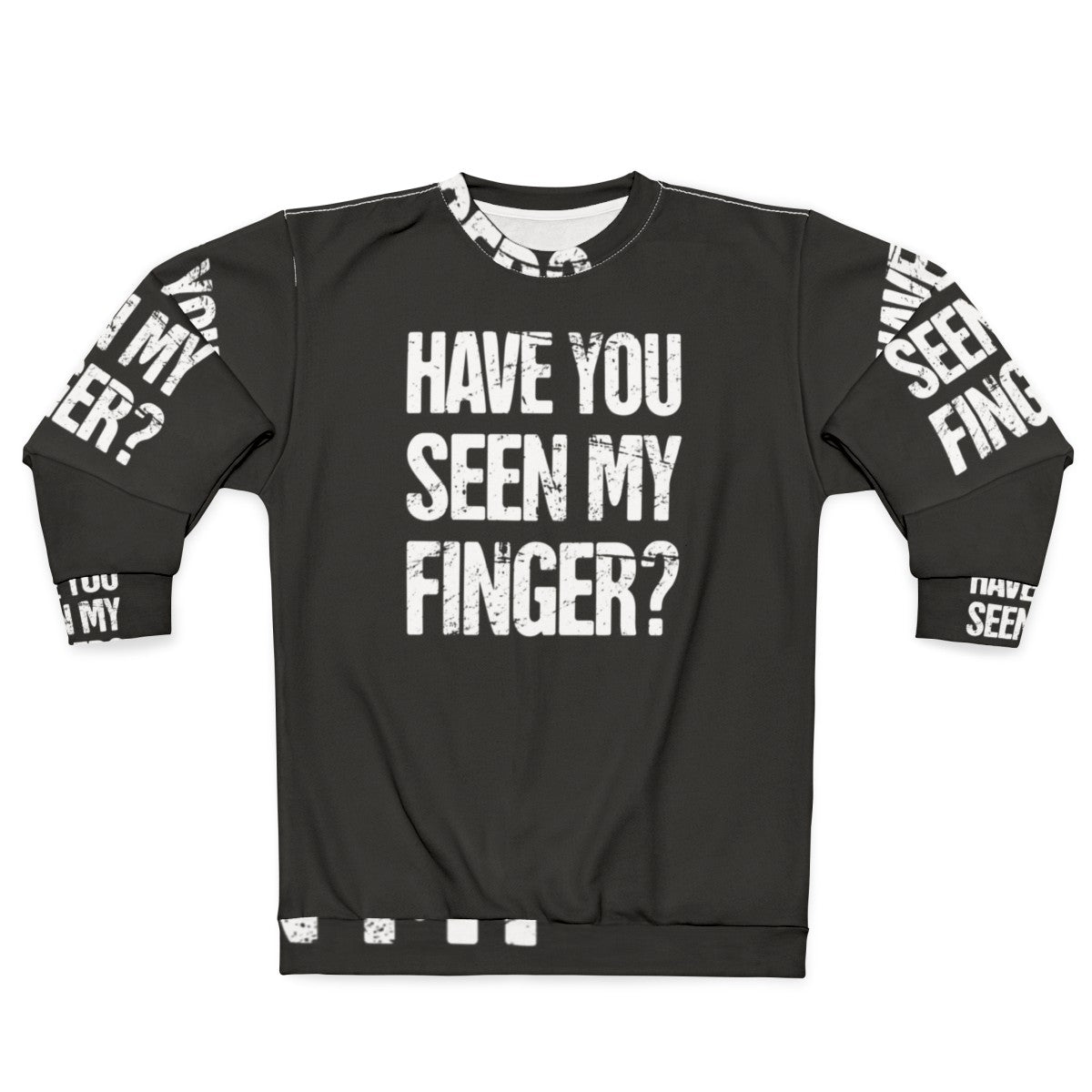 Funny missing finger amputee disability gift sweatshirt