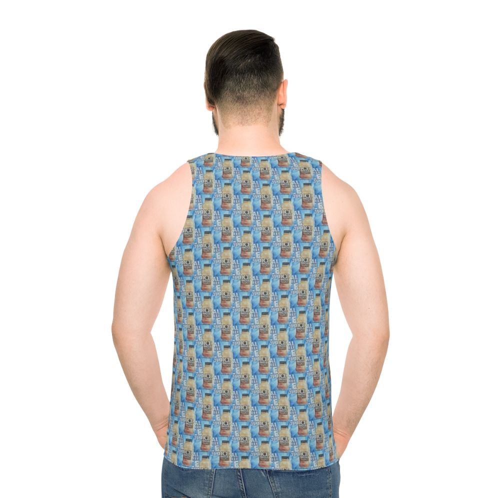 Ice Break Unisex Tank Top - men back