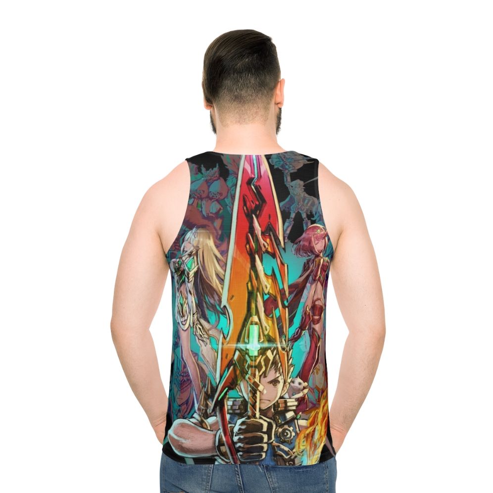 Xenoblade Chronicles 2 & 3 Team Unisex Tank Top - men back