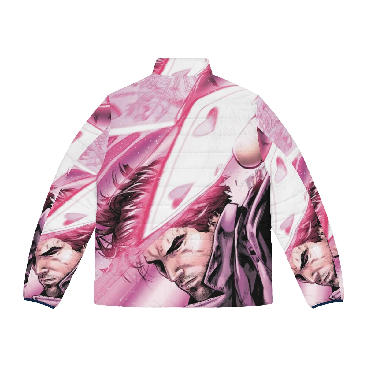 Gambit Puffer Jacket, X-Men inspired Marvel superhero apparel - Back