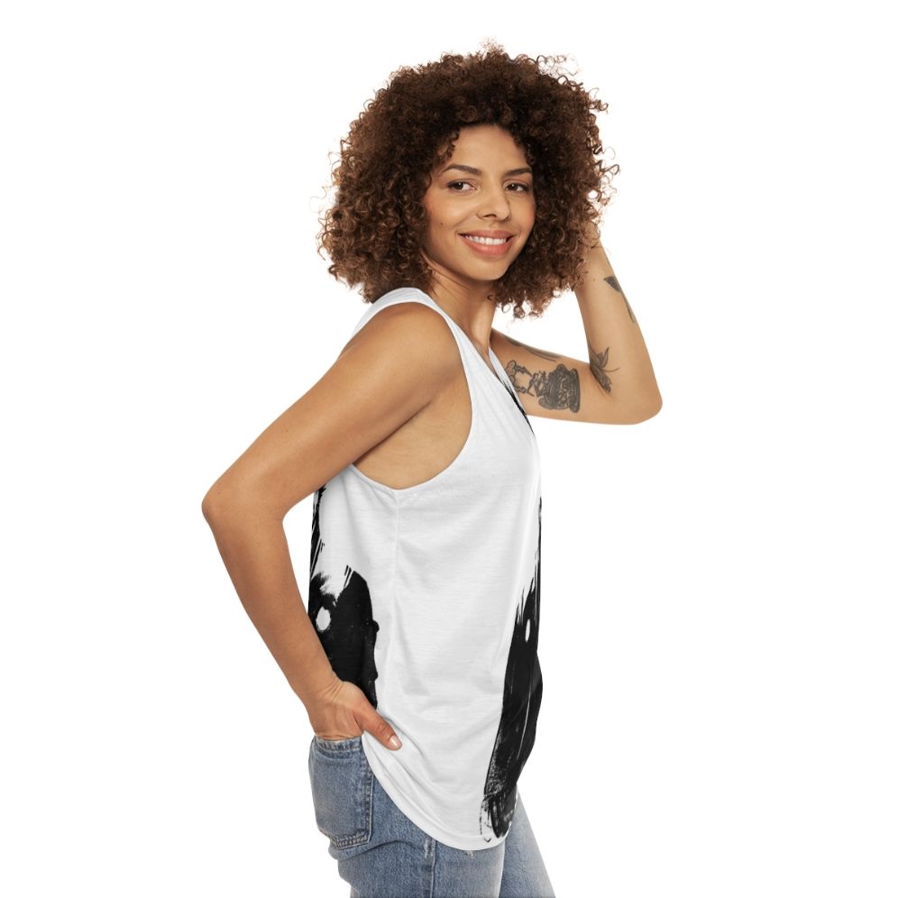 Yojimbo Unisex Tank Top Featuring Iconic Samurai Character - women side