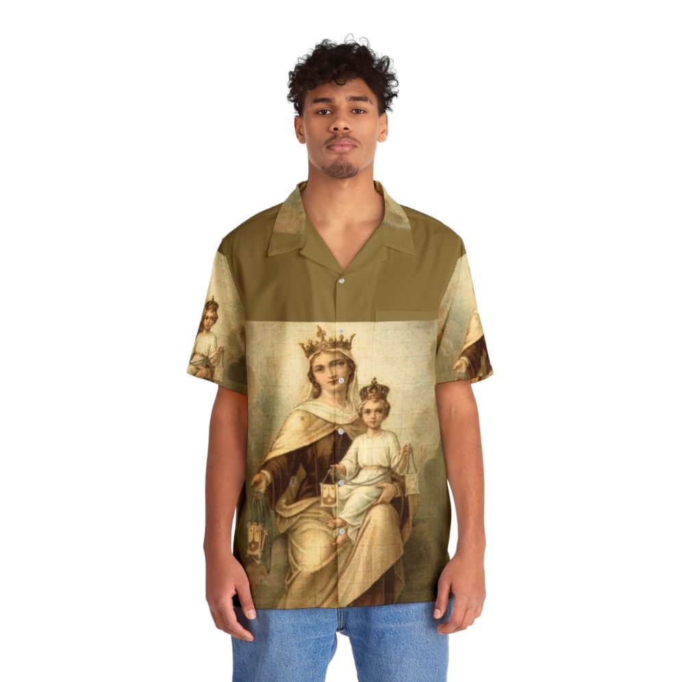 Our Lady Of Mount Carmel Hawaiian Shirt - People Front