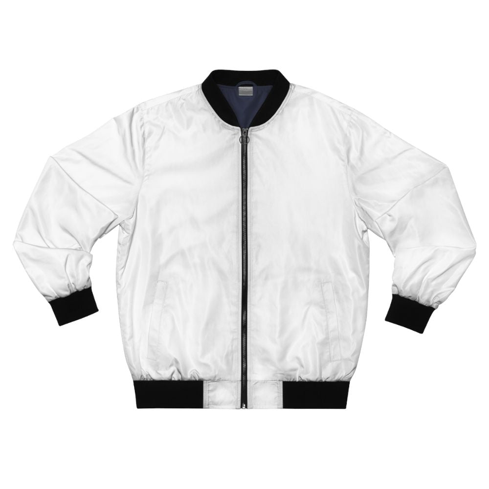 Classic plain bomber jacket with minimal design