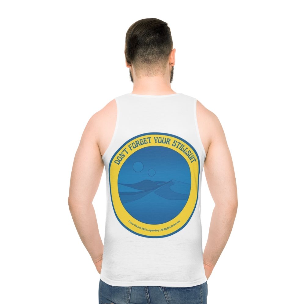 Unisex Dune Arrakis Desert Tank Top - men back