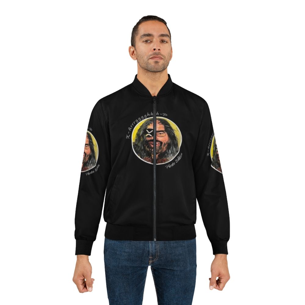 XRP Crypto Enthusiast Bomber Jacket with David Schwartz Design - Lifestyle