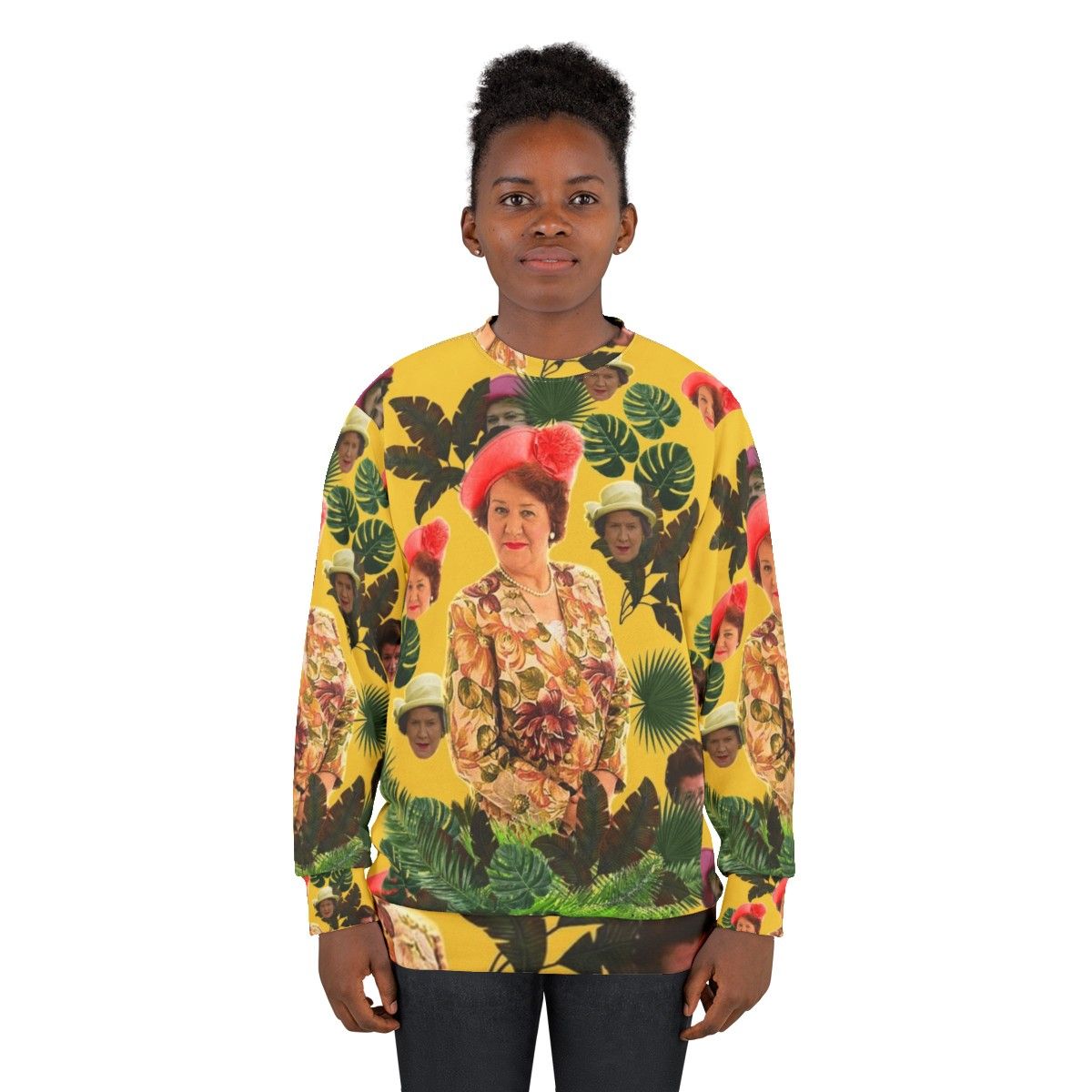 Hyacinth a Bloomin' Sweatshirt, featuring Hyacinth Bucket from the hit TV show Keeping Up Appearances - women