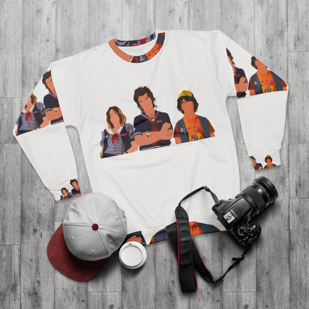 Scoops Ahoy Stranger Things Sweatshirt - flat lay