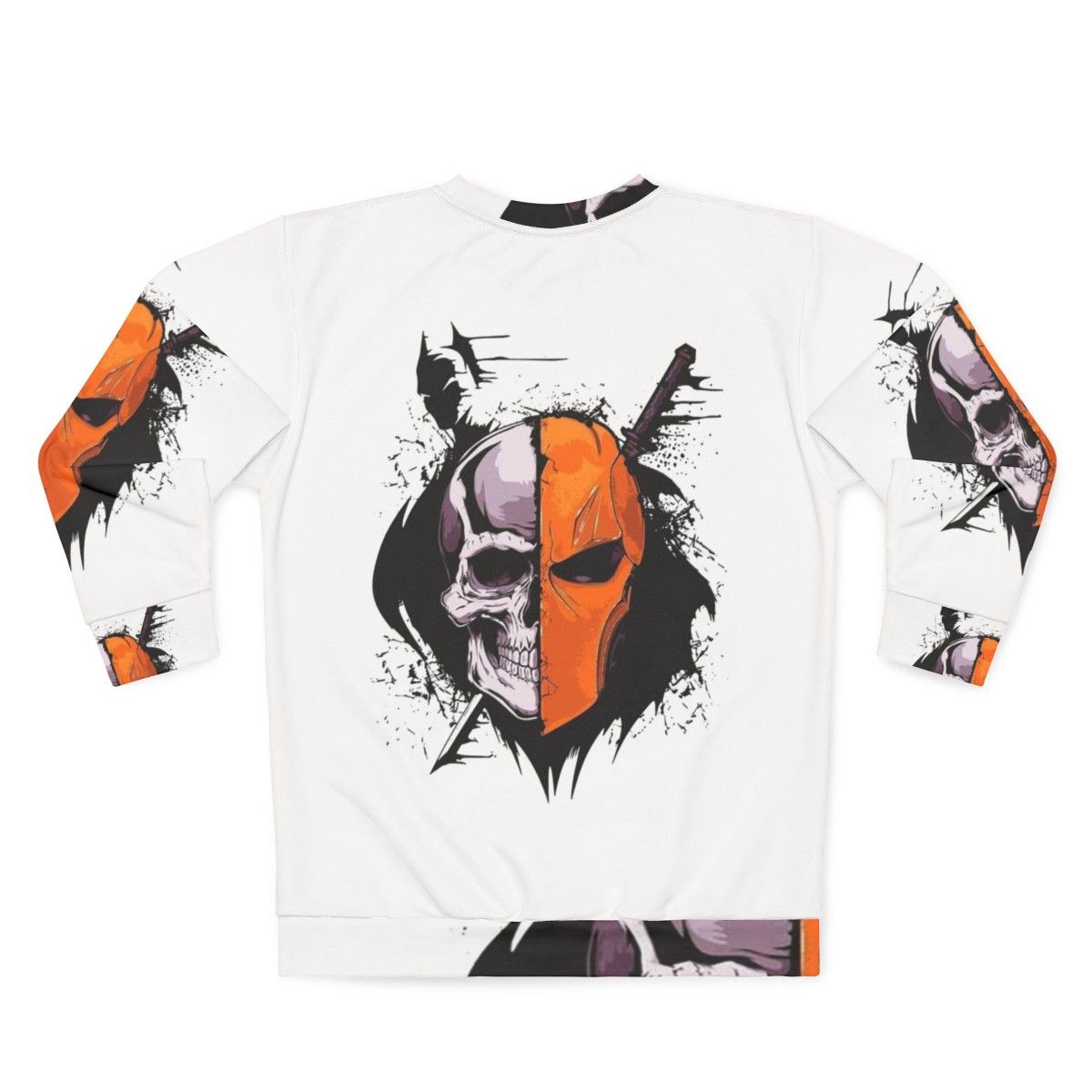 Deathstroke Sweatshirt - Iconic DC Comics Supervillain Silhouette Design - Back