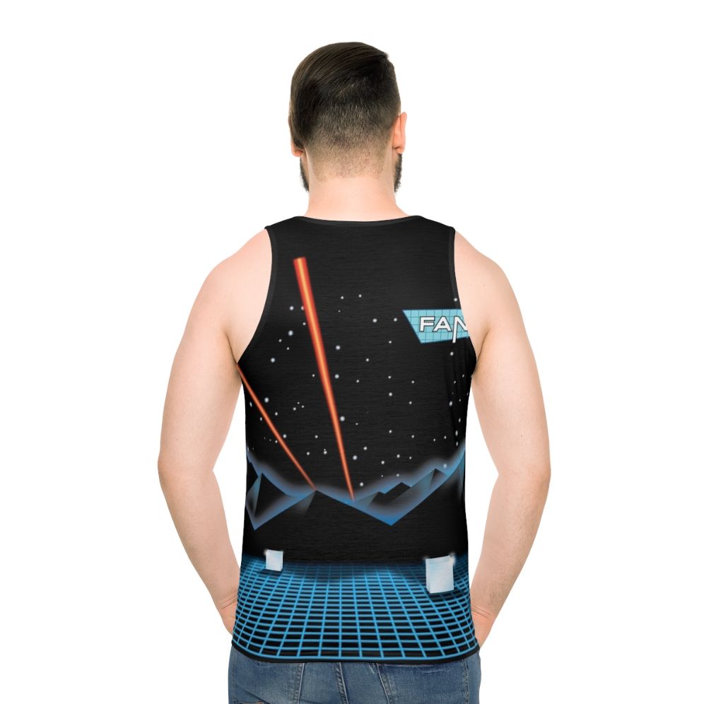 Retro 80s "Lady of Ice" unisex tank top - men back