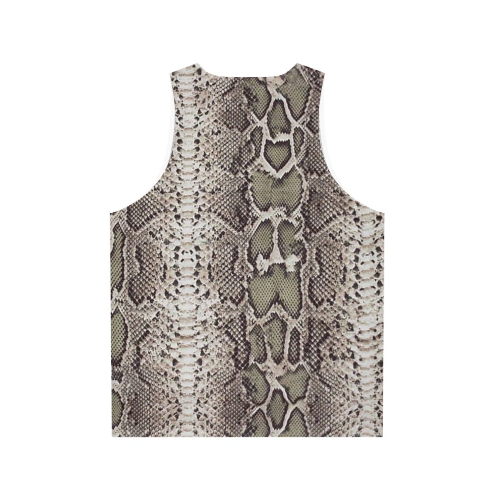 Snakeskin unisex tank top - Back