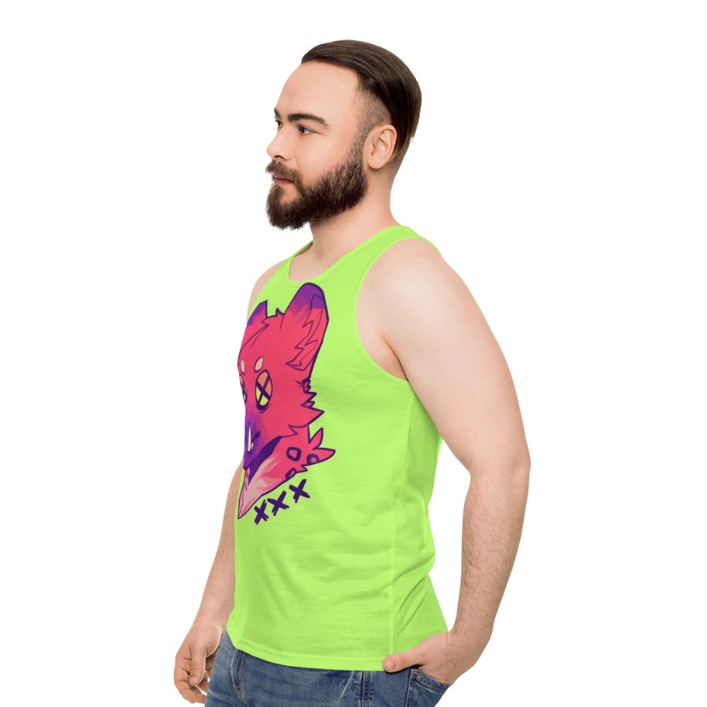 Unisex animal print tank top - men side