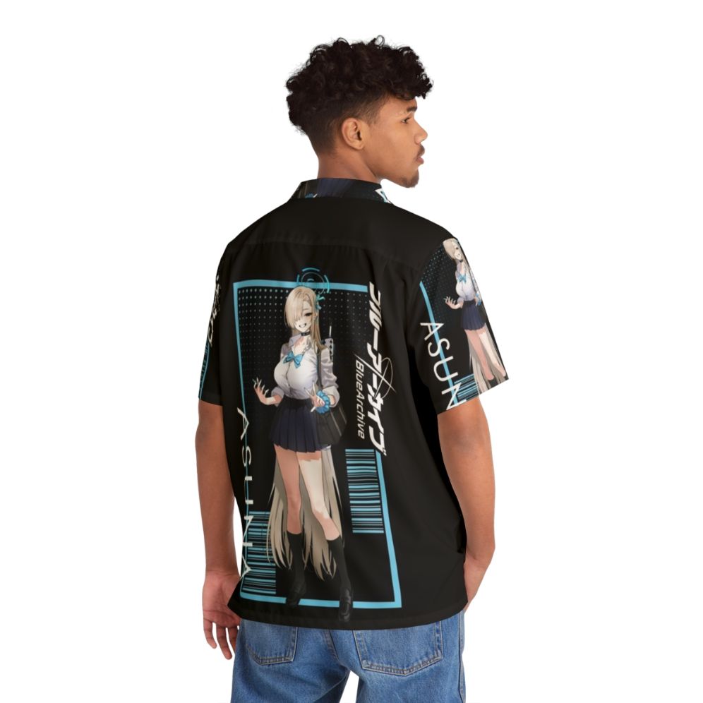 Blue Archive Asuna Character Portrait Hawaiian Shirt - People Back