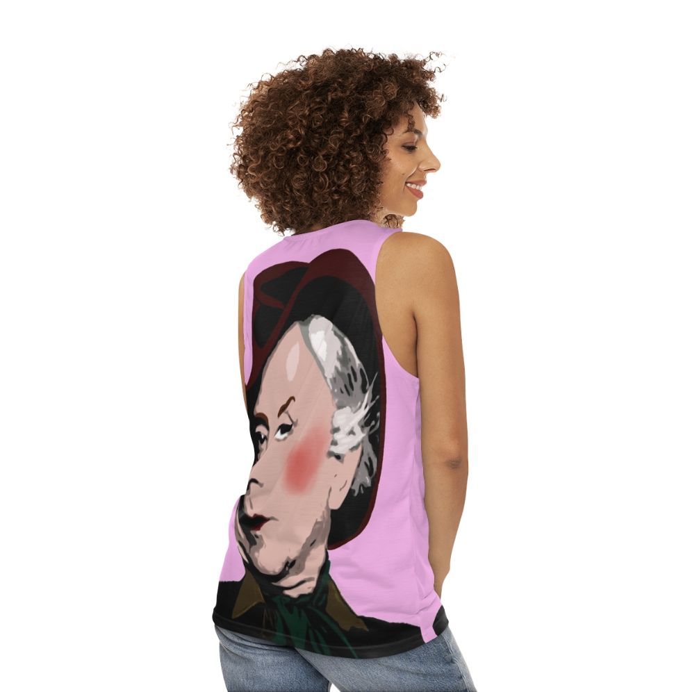 Quentin Crisp Icon LGBTQ Unisex Tank Top - women back